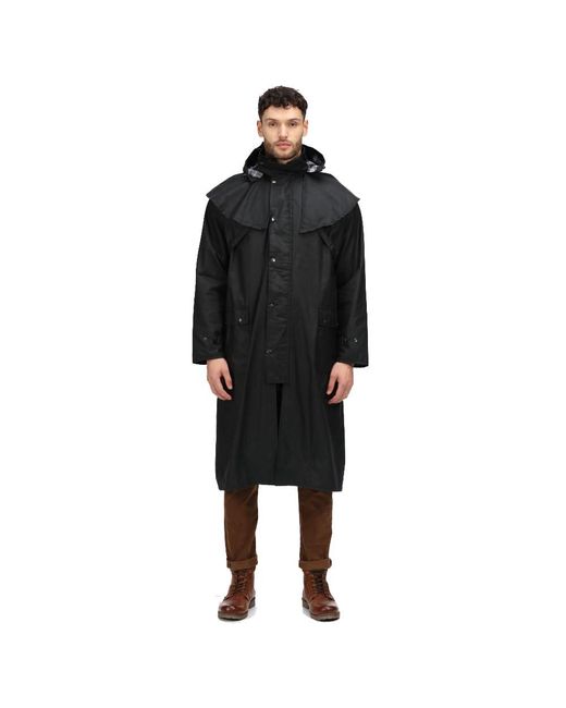 Regatta Professional s Cranbrook Longline Lightweight Wax Jacket Wachsjacke in Black für Herren