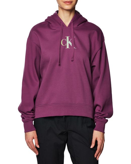 Calvin Klein Purple Hoodie Gradient mit Kapuze