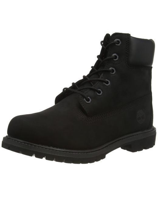 black leather timberland