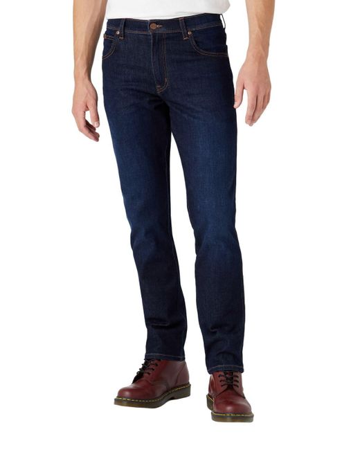 Texas Slim Jeans di Wrangler in Blue da Uomo