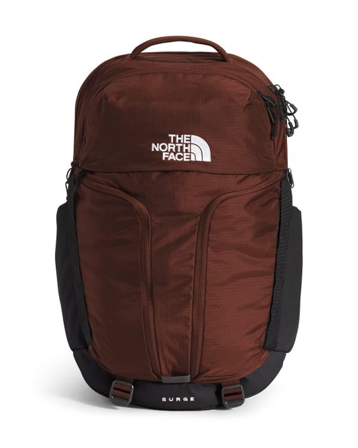 The North Face Surge Backpack in Brown | Lyst UK