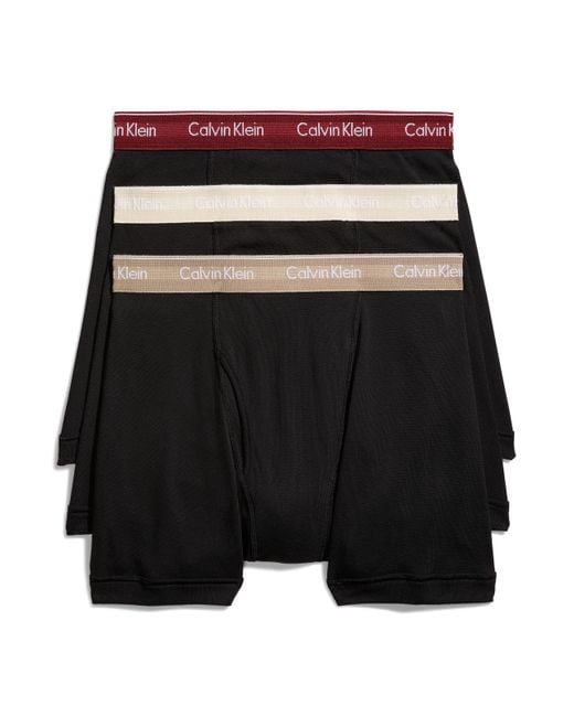 Calvin Klein Black Underwear Cotton Classics 3-pack Boxer Brief for men