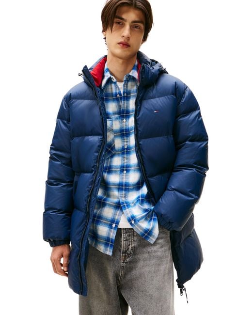 Tommy Hilfiger Pufferjacke Essential Down Parka mit Kapuze in Blue für Herren