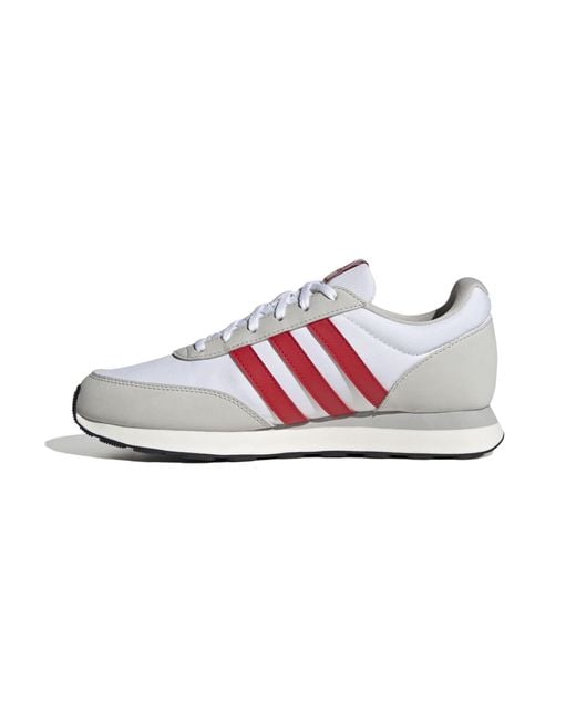 Adidas White 60s 3.0 Running Shoes for men