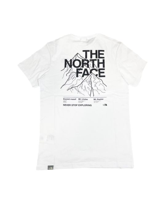 The North Face White Mountain Outline T-shirt for men