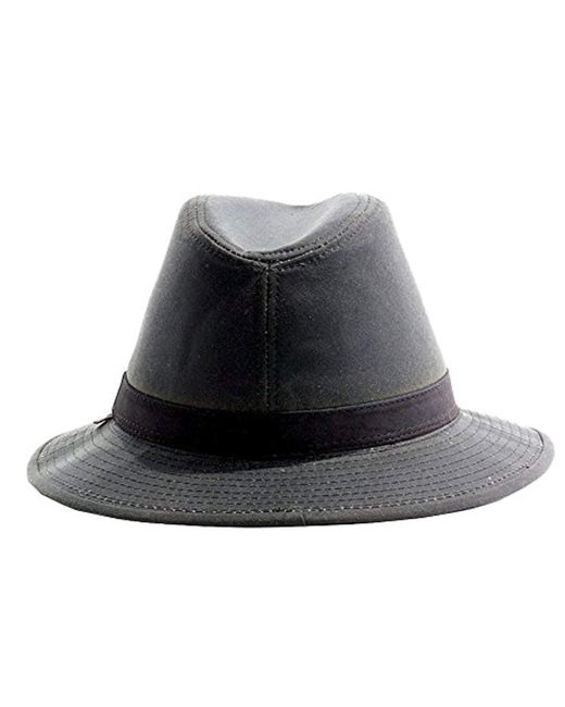 Woolrich Wax Cotton Safari Hat in Brown 