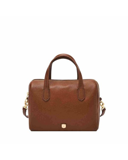 Fossil Brown Lainey Satchel