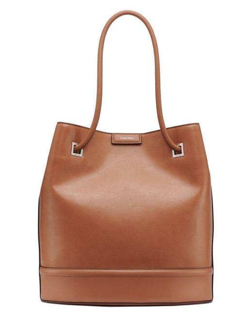 Calvin Klein Brown Ash Tote Bag –