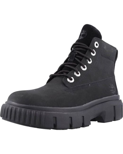 Timberland Black Greyfield Ankle Boot