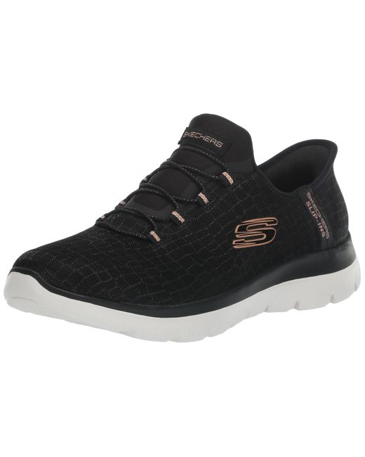 Skechers Black Hands Free Slip-ins Summits-classy Night Sneaker