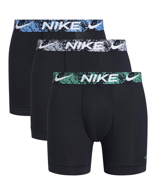 Nike Blue 0000ke1157 Boxer 3 Unit Back An for men