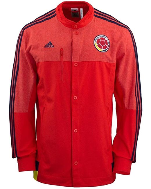 Adidas 2015/16 Colombia Anthem Home Jacket [red] for men