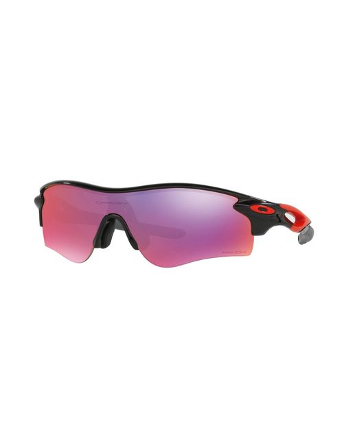 Oakley Black Oo9206 Radarlock Path Asian Fit Wrap Sunglasses for men