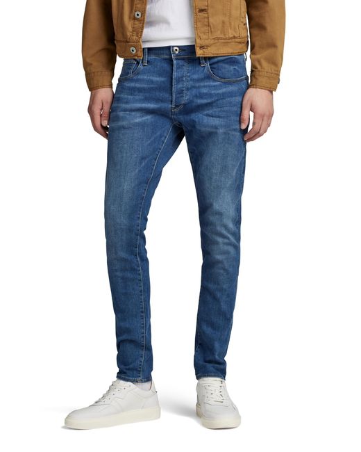 3301 Vaqueros Slim Jeans G-Star RAW de hombre de color Blue
