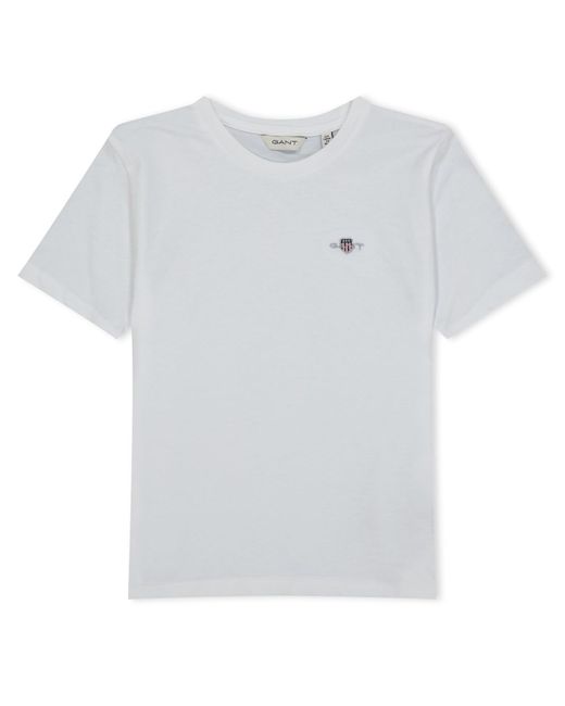 Gant White Shield Ss T-shirt