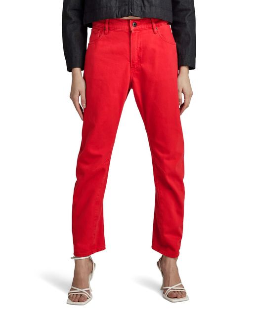 Jeans Arc 3D Boyfriend Para Mujer G-Star RAW de color Red