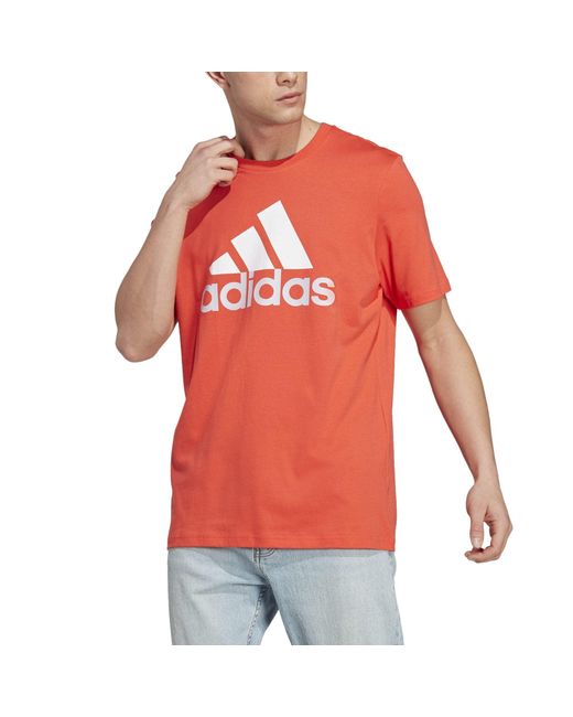 Adidas Ic9358 M Bl Sj T T-shirt Bright Red M voor heren