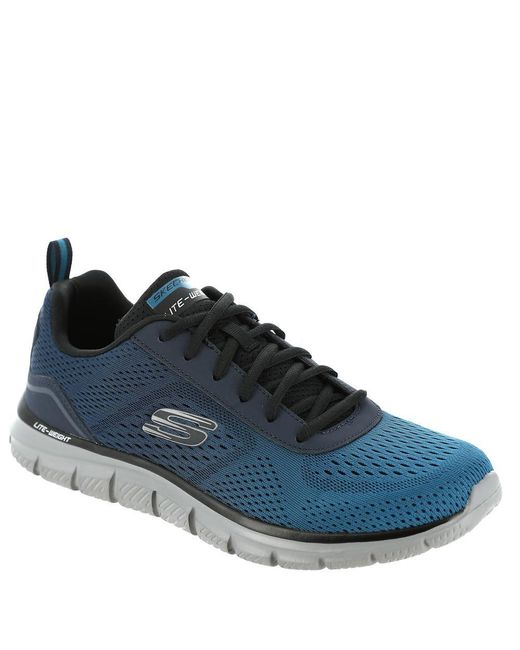 Skechers Track Ripkent S Trainers 6 Uk Navy/blue for men