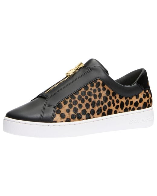 Michael Kors Black Keaton Zip Slip On Sneaker