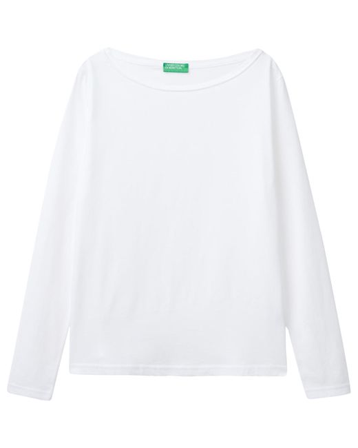 Benetton White T-shirt M/l 3096d102q