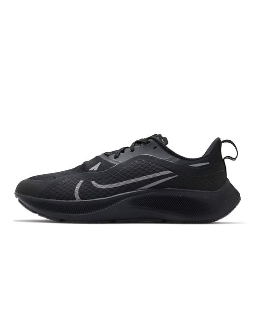 Nike Black Air Zoom Pegasus 37 Shield Running Trainers Sneakers Water Resistant Shoes Cq7935 for men