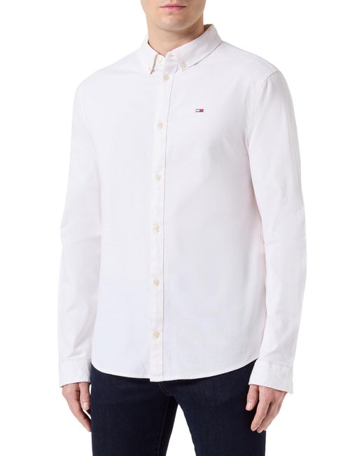 Tommy Hilfiger White Tjm Slim Stretch Oxford Shirt for men