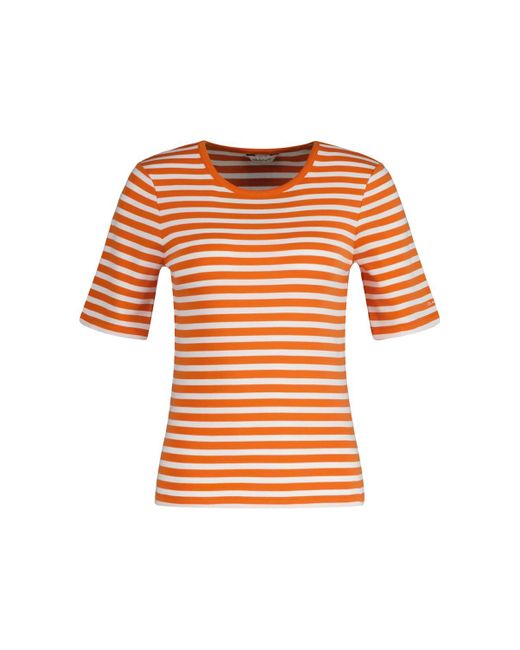Gant Orange 4203493 T-Shirt gerippt aus Baumwolle mit Stretch