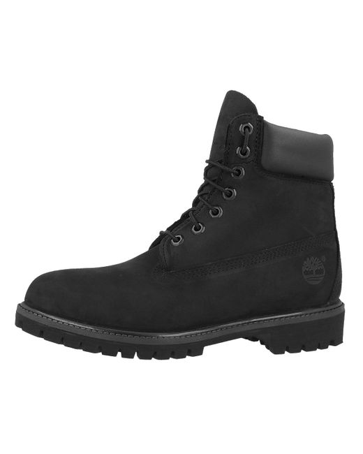 Timberland 6 Inch Premium Boot Laars Zwart Eu42 Leder Basics in het Black voor heren