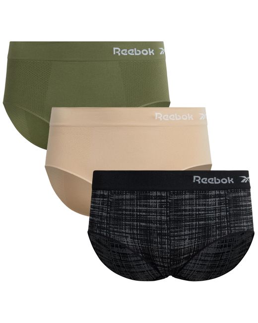 Reebok Green Underwear – 3 Pack Plus Size Seamless Hipster