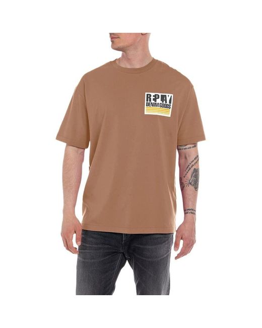 Replay Brown M6497 T-shirt for men