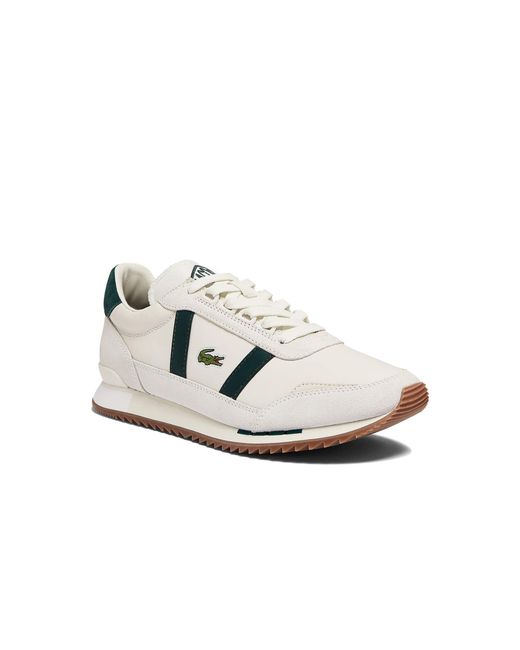 Lacoste White Partner Retro Leather Trainers for men