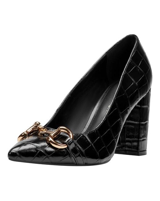 Marc Fisher Black Gruff Pump