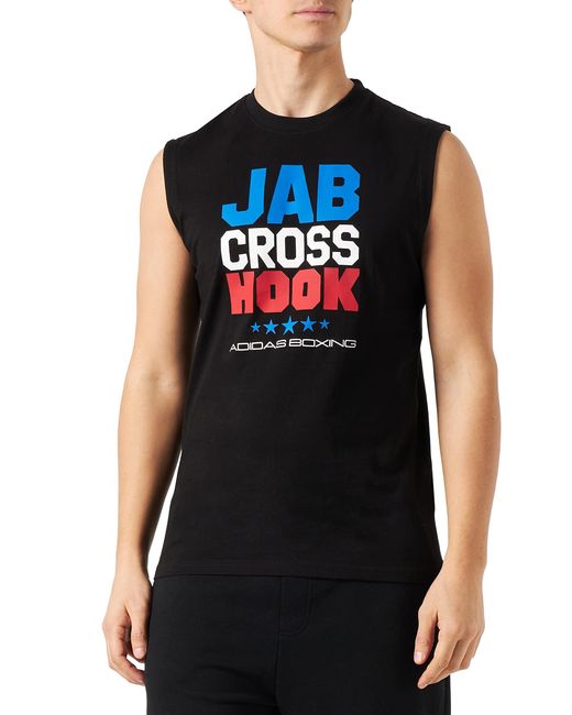 Boxing JCH Sleeveless T-Shirt Adidas de color Black