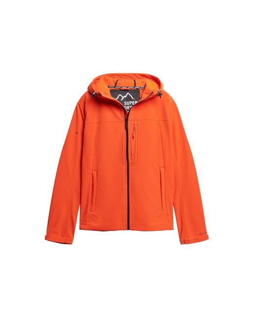 Superdry Kapuzenjacke mit weicher Schale Jacke in Orange für Herren
