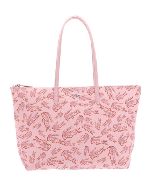 Lacoste Pink Umhängetasche L SHOPPING BAG