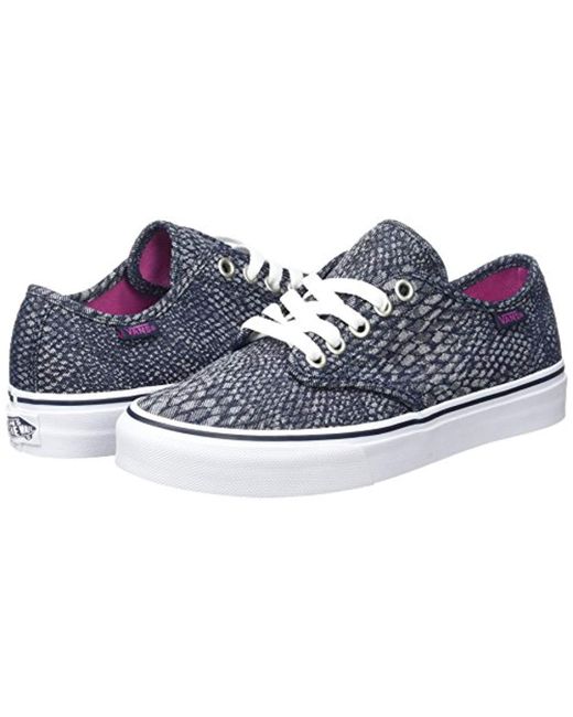 vans low top mujer azul