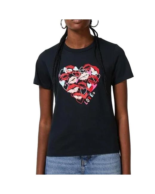 Converse Black T-shirt Valentine's Day Heart