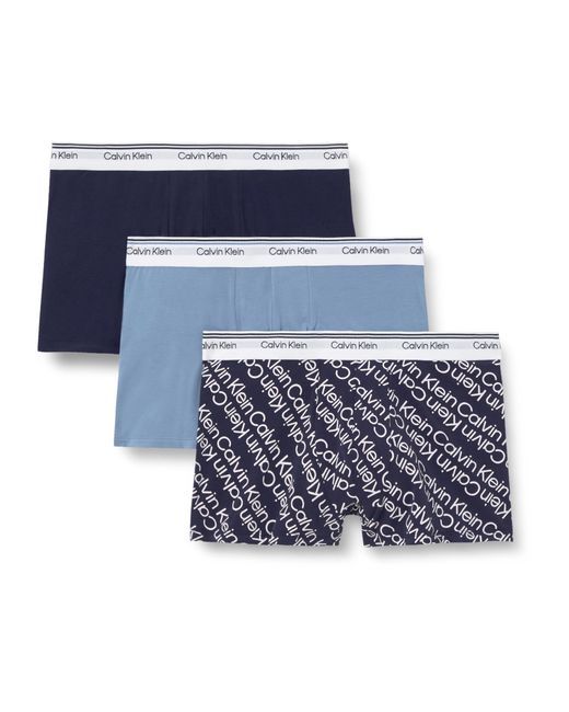 Calvin Klein Surge 3Pk Trunk in Blue für Herren