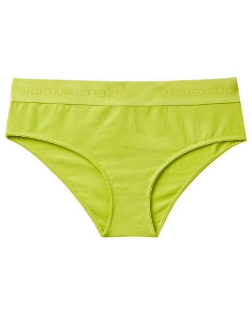 Benetton Yellow 3op81s00t Briefs Underwear