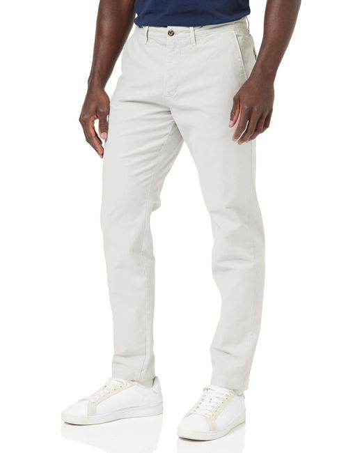 Tommy Hilfiger White Chino Chelsea Gabardine Gmd Mw0mw33913 Woven Pants for men