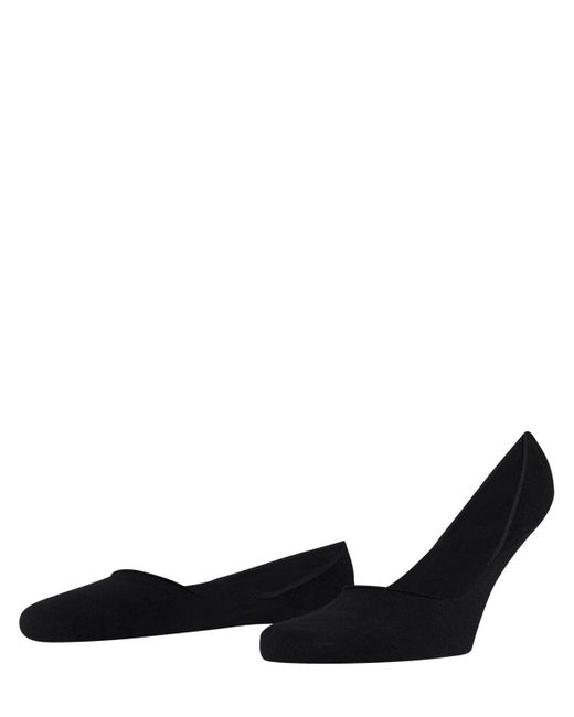 Step Medium Cut Box cotone sostenibile invisibilili semplici 1 paio di Falke in Black da Uomo