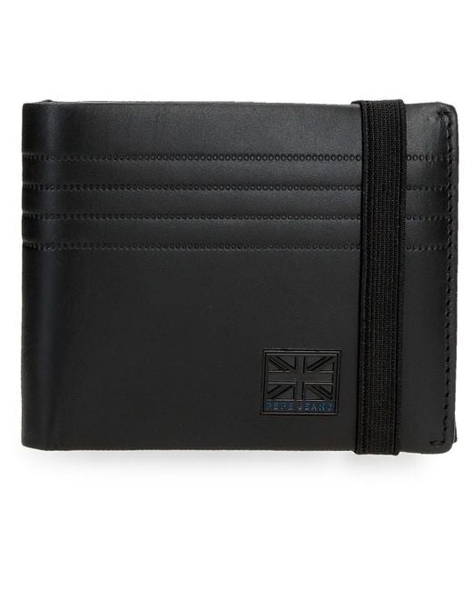 Hudson Cartera con Cinta elástica Negro 11,5x8,5x1 cms Piel by Joumma Bags Pepe Jeans de hombre de color Black