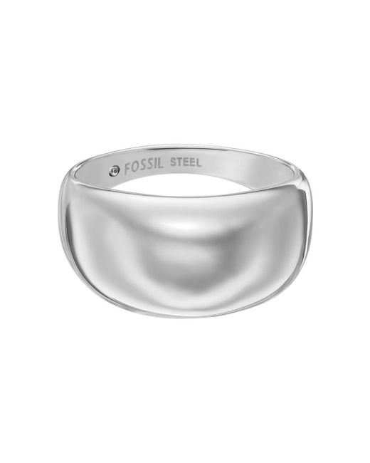 JF04747040 Bague en acier inoxydable pour femme Fossil en coloris Metallic