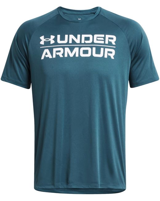 Under Armour Blue Velocity Graphic Short Sleeve T-shirt for men