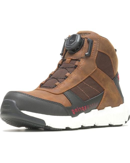 Wolverine Rev Ultraspring Durashocks Boa Industrial Boot in Brown for