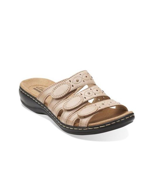Clarks Black Leisa Cacti Slide Sandal