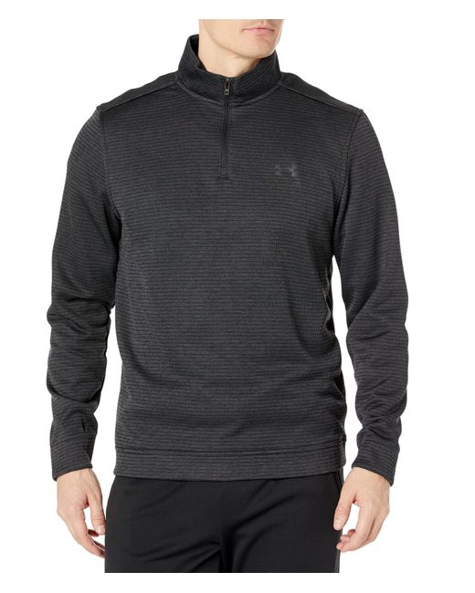 Under Armour Gray Storm Quarter Zip Sweater Fleece Warmup Tops for men