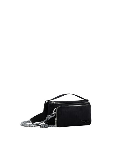 Desigual Bols_basic Moduar Monza Accessoires Nylon Across Body Bag in het Black