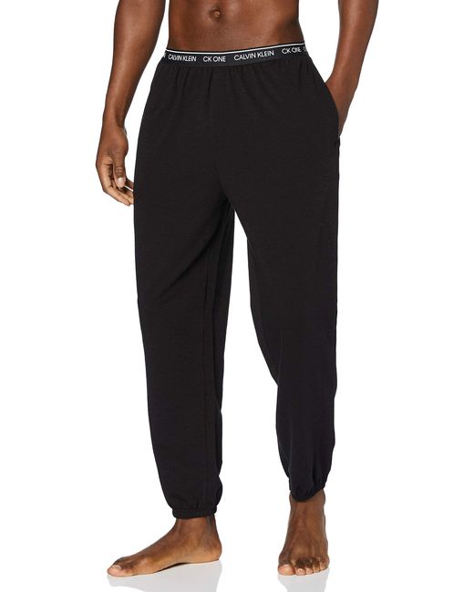 Pantaloni da Jogging Uomo Jogger Elasticizzati di Calvin Klein in Black da Uomo