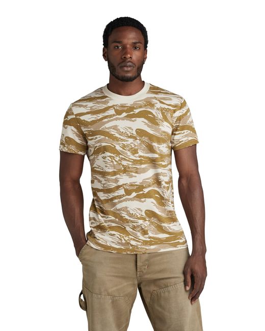 G-Star para Hombre Camiseta Tiger Camo G-Star de hombre de color Metallic